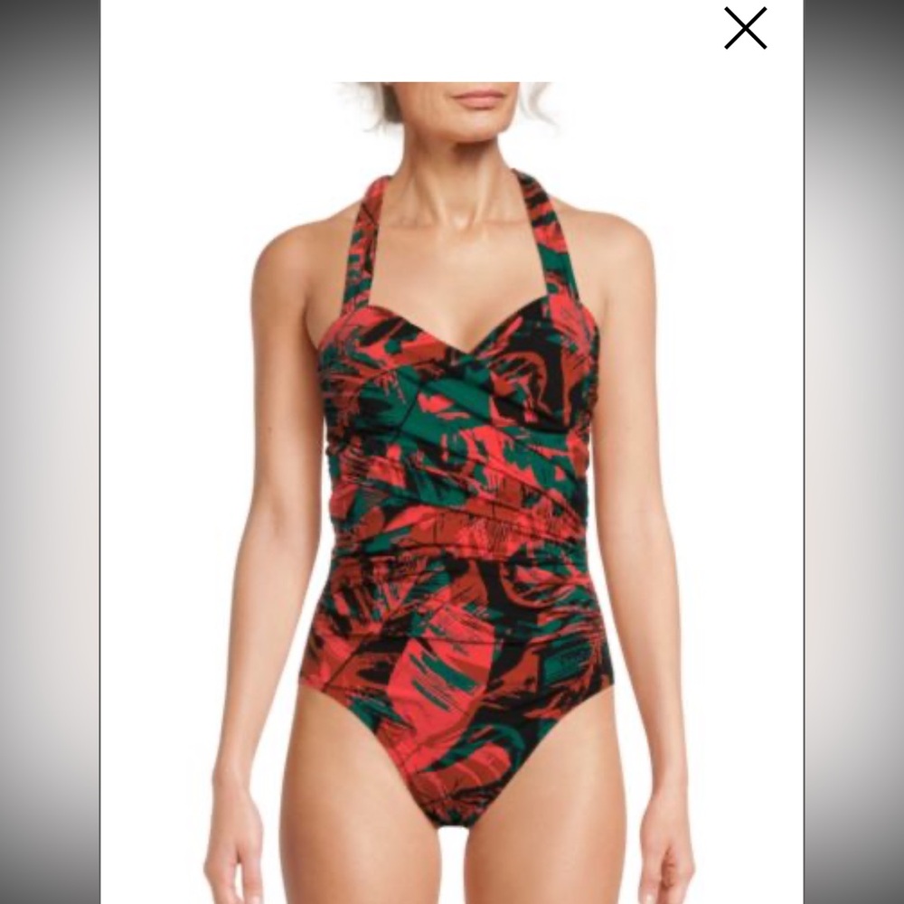 Magicsuit Livin Lush Print Ruched One Piece Swimsuit 8